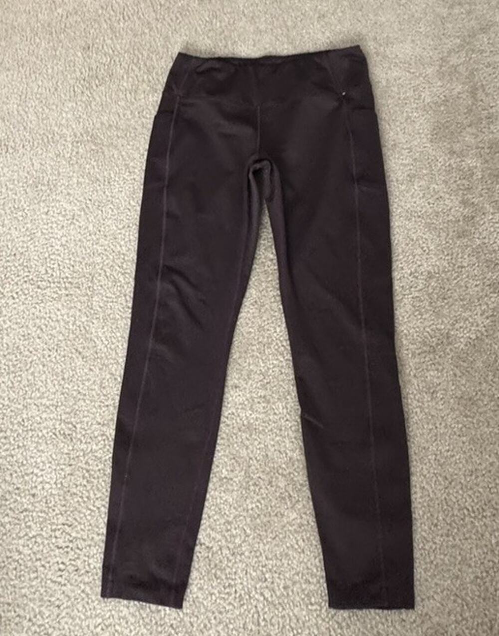 Mondetta Burgundy Leggings Women’s L High Rise Athletic Yoga Workout Athleisure
